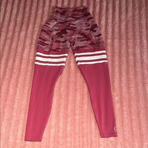 Bombshell Sportswear Red Camouflage Leggings